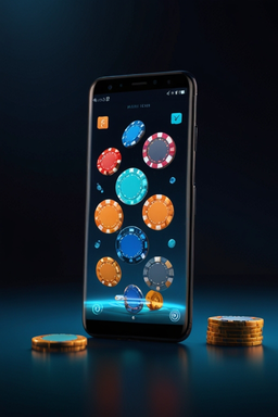 Smartphone mit Hollywin Casino App