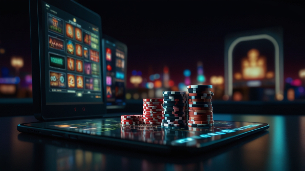 Gerätecheck für Systemanforderungen der Hollywin App in dunkler Casino-Optik